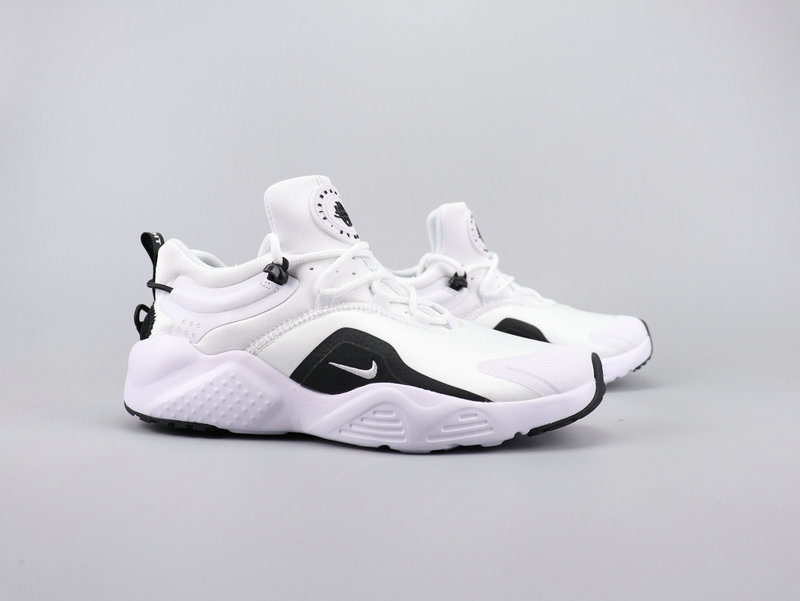 Women Nike Air Huarache 8 White Black Shoes - Click Image to Close